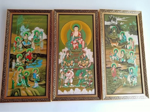 Tranh Hoa Nghiêm Tam Thánh