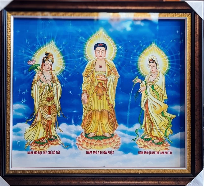 Tranh Tam Thánh kích thước 80x90cm