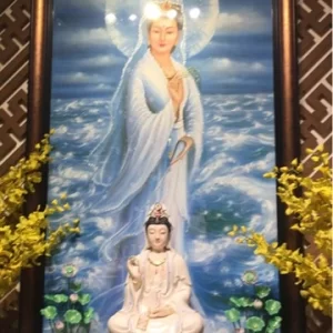 Tranh Tượng Quan Âm Nam Hải