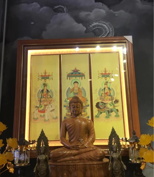 Tranh Hoa Nghiêm Tam Thánh