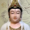 Khuôn mặt tượng Quan Âm Trắng Song Chuỗi