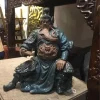 Tượng Quan Công Tử Sa Xanh 