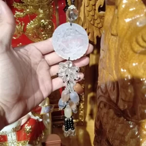 Dây treo xe ngọc trắng